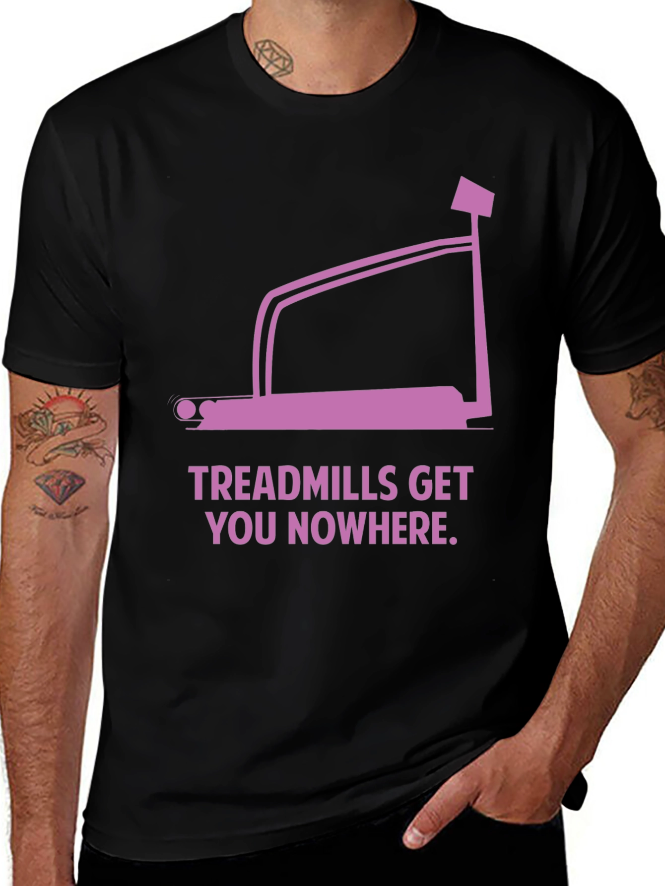 Treadmill Graphic Tee - Workout Humor