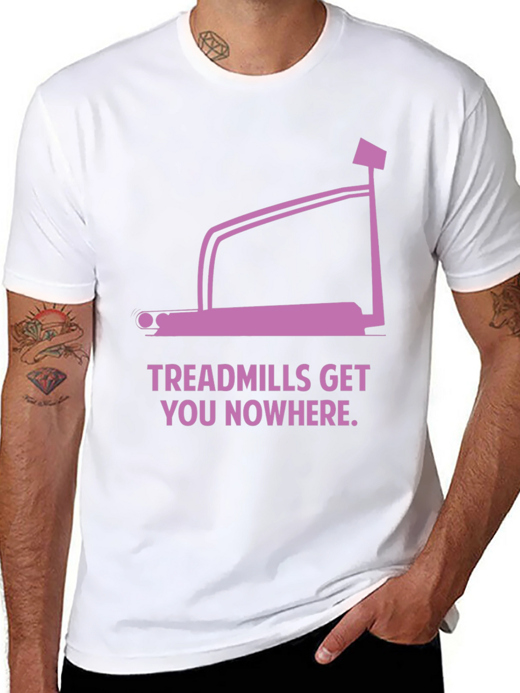 Treadmill Graphic Tee - Workout Humor