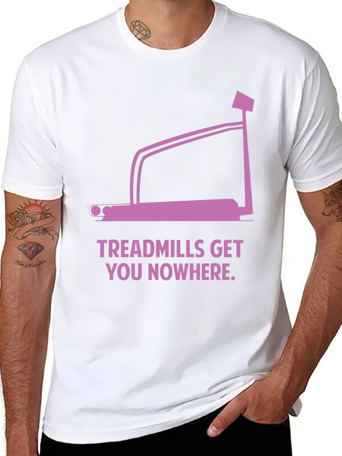 Treadmill Graphic Tee - Workout Humor