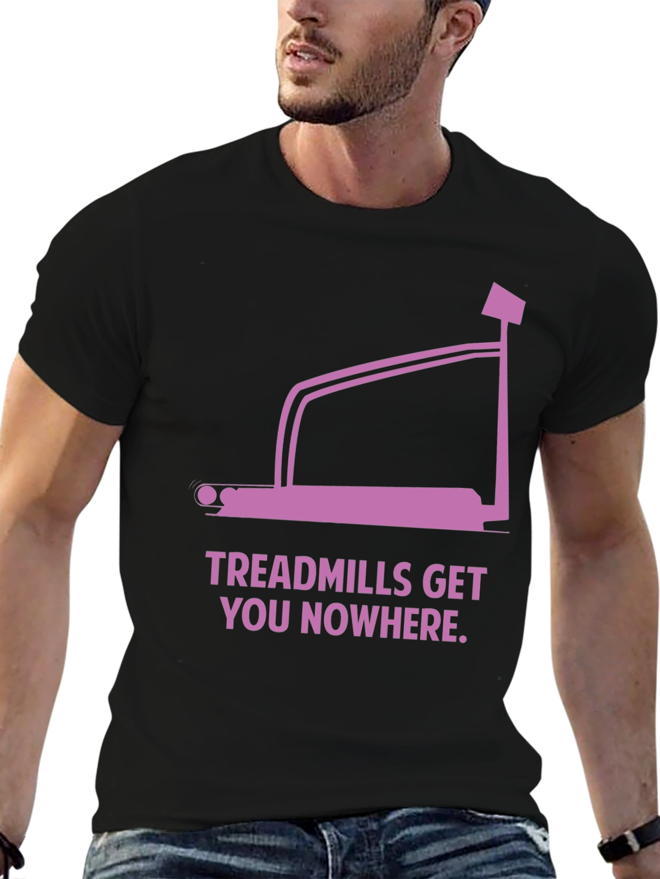 Treadmill Graphic Tee - Workout Humor