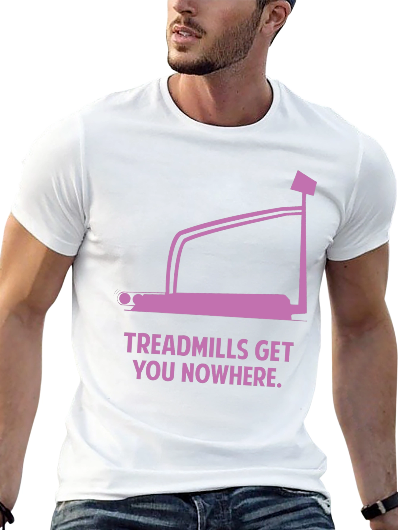 Treadmill Graphic Tee - Workout Humor