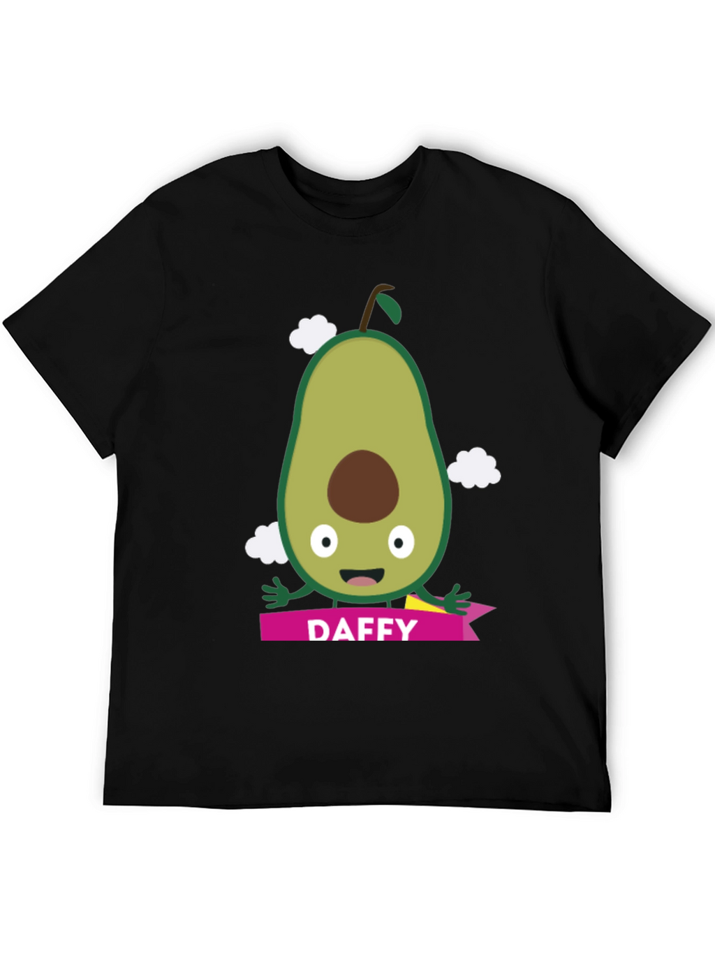 Daffy Avocado Cartoon Graphic T-Shirt
