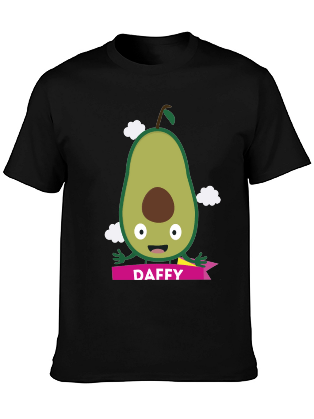 Daffy Avocado Cartoon Graphic T-Shirt