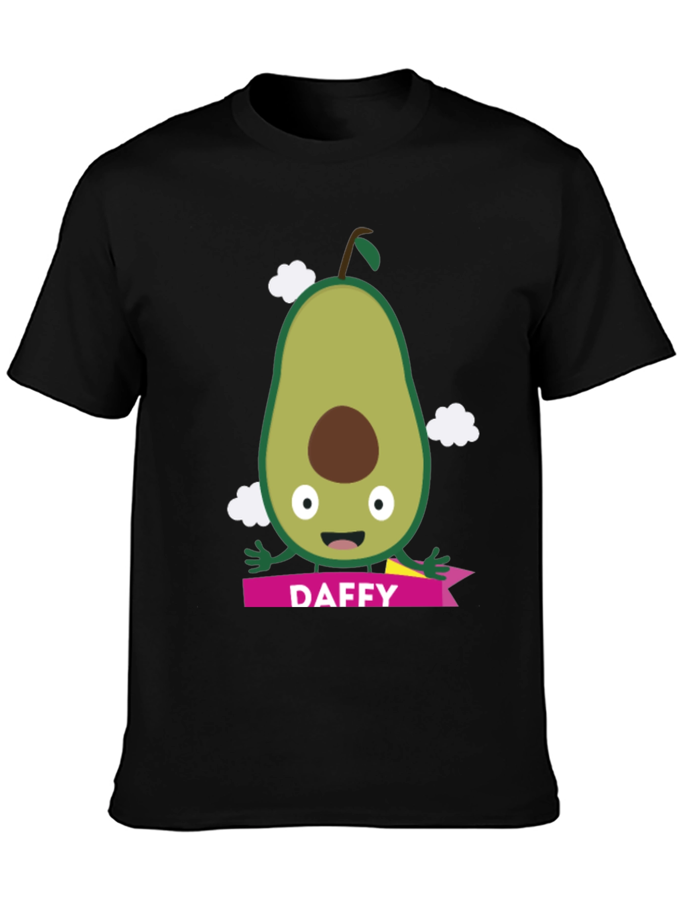 Daffy Avocado Cartoon Graphic T-Shirt