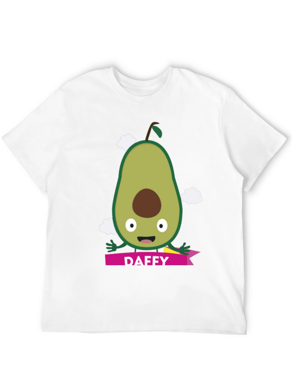 Daffy Avocado Cartoon Graphic T-Shirt