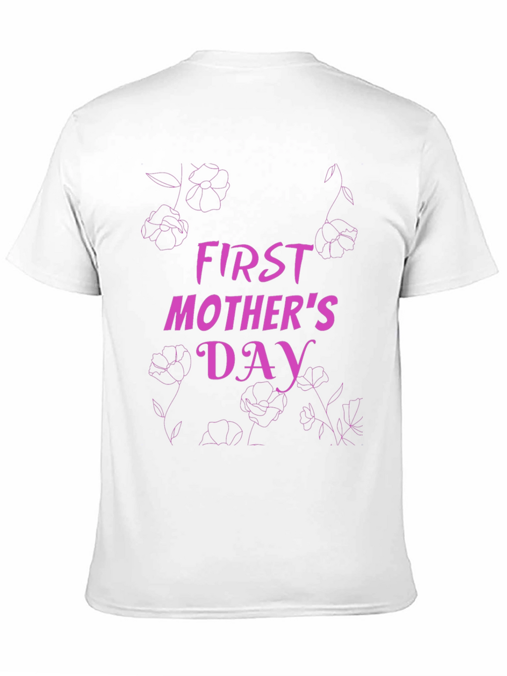 First Mothers Day Graphic Tee - Black