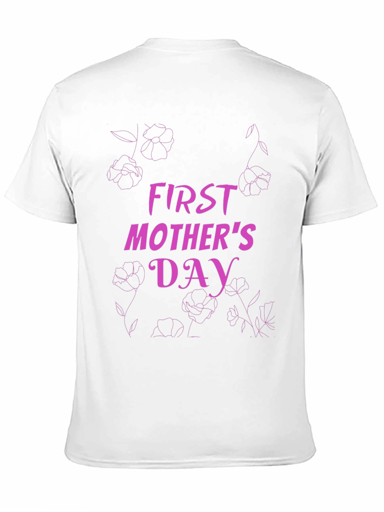 First Mothers Day Graphic Tee - Black