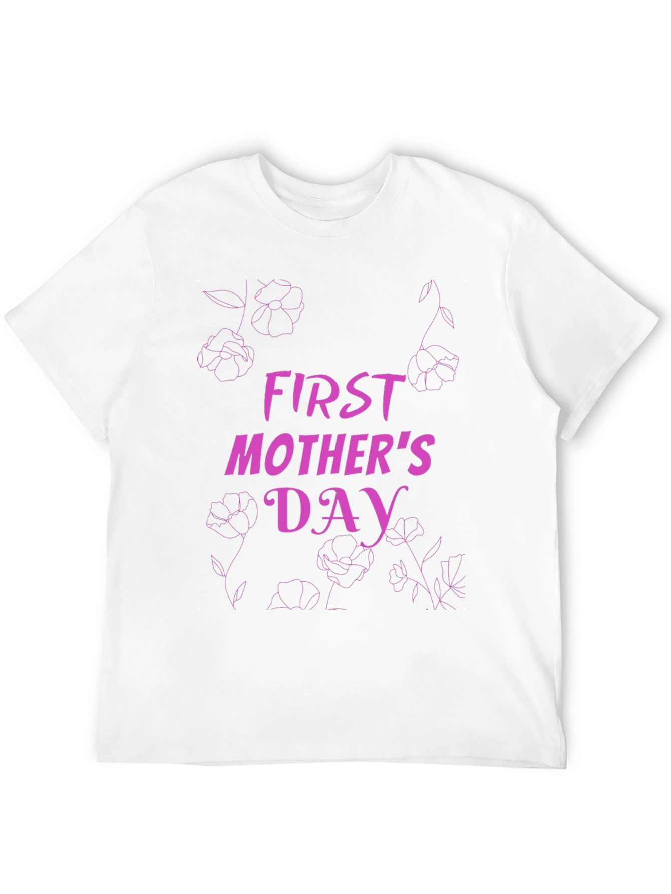 First Mothers Day Graphic Tee - Black