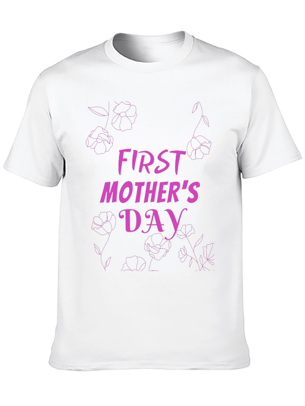 First Mothers Day Graphic Tee - Black