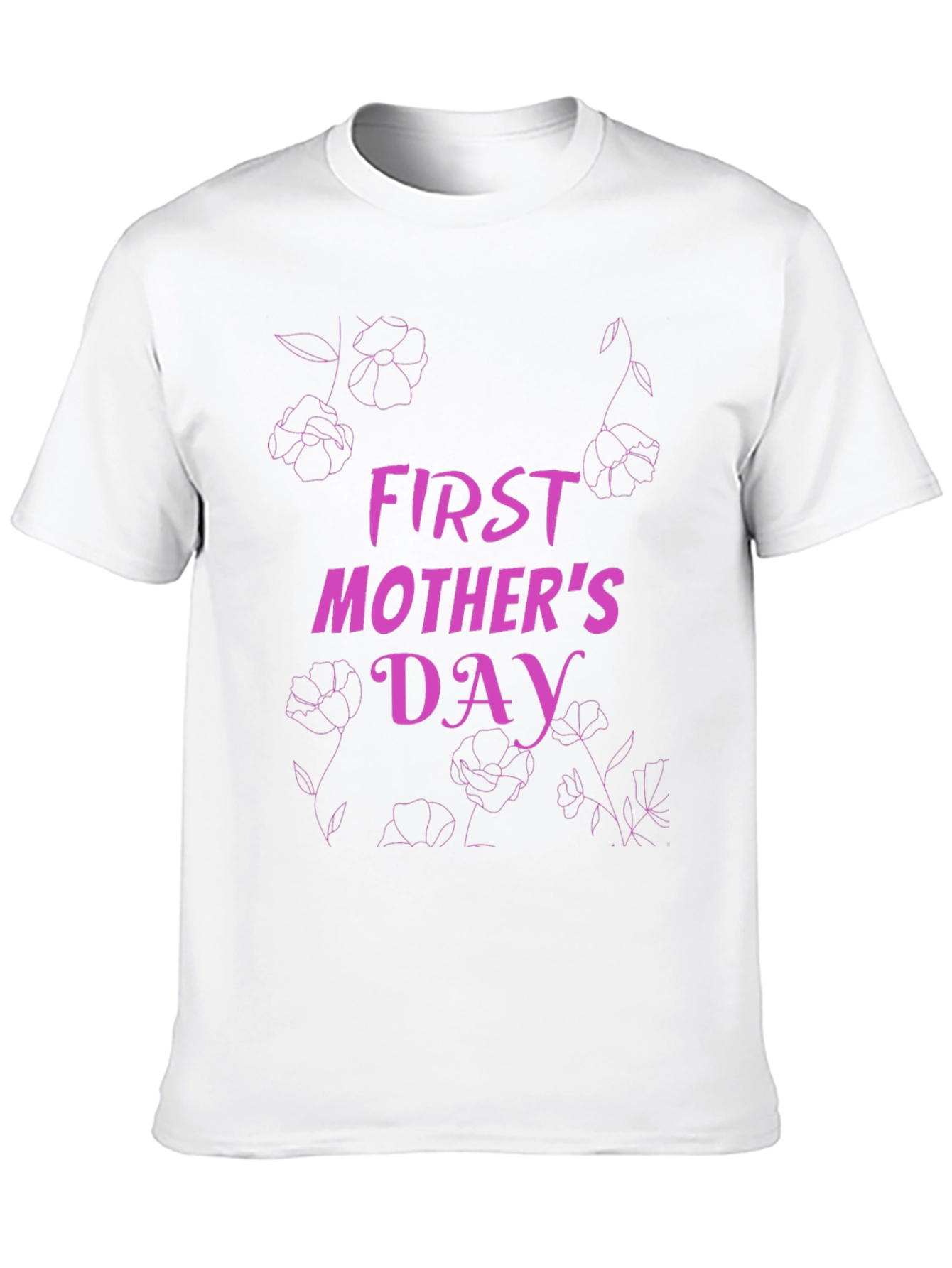First Mothers Day Graphic Tee - Black