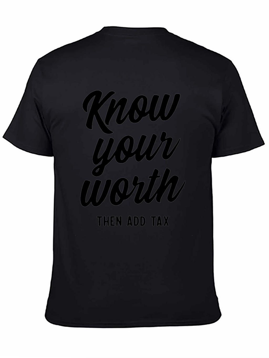 Know Your Worth Black T-Shirt