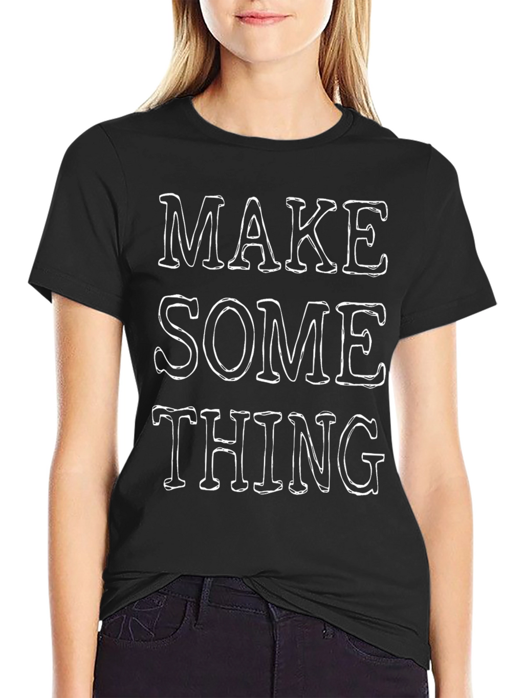 Make Something Graphic Tee - Black