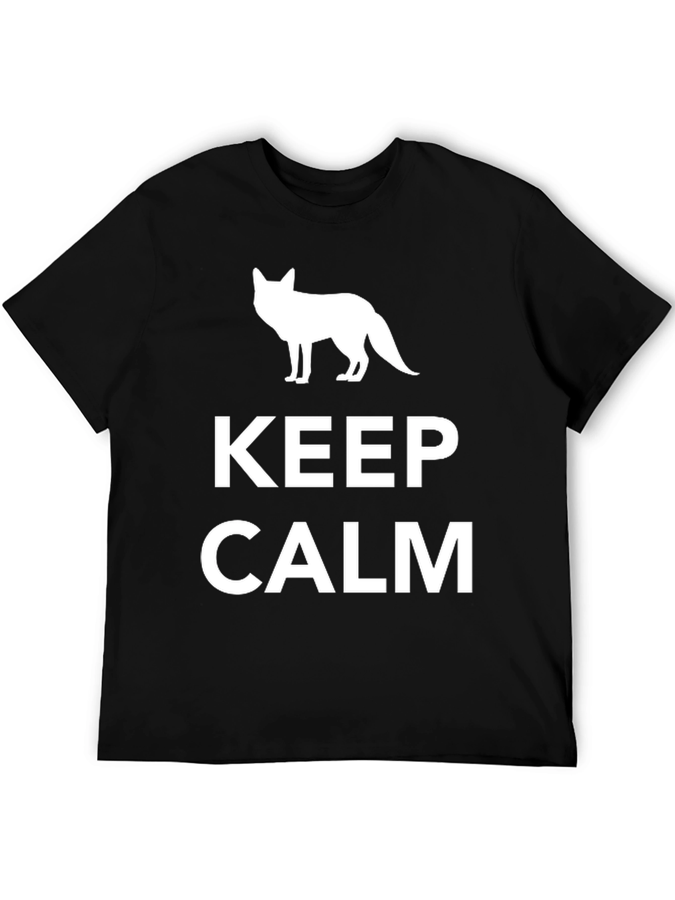 Keep Calm Fox Graphic T-Shirt