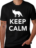 Keep Calm Fox Graphic T-Shirt