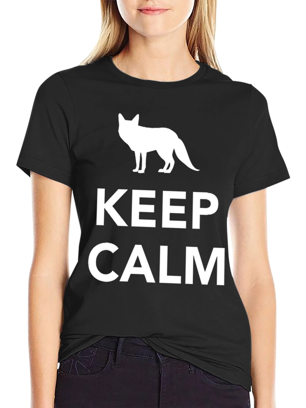 Keep Calm Fox Graphic T-Shirt