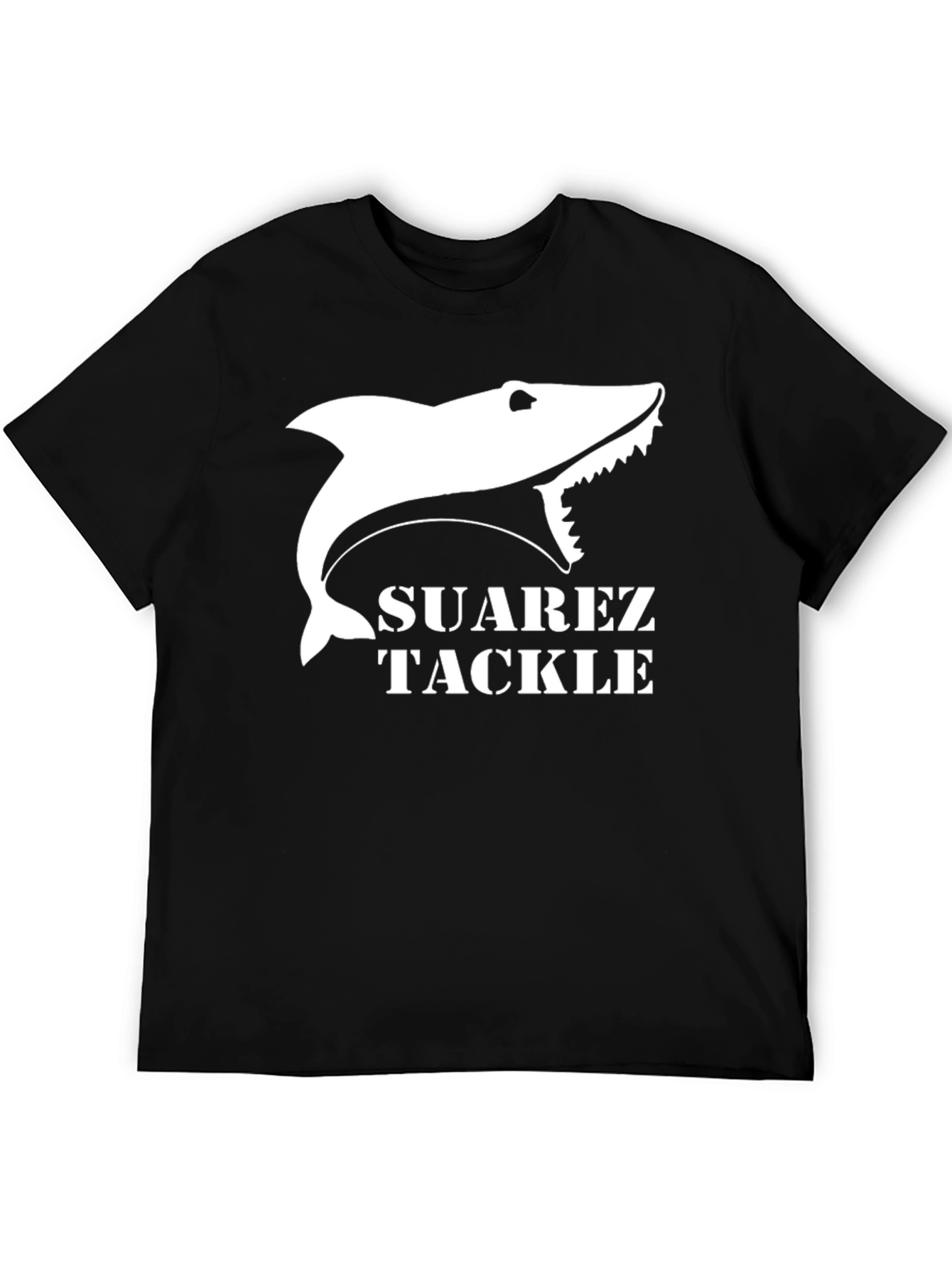 Suarez Tackle Shark Graphic T-Shirt - Black