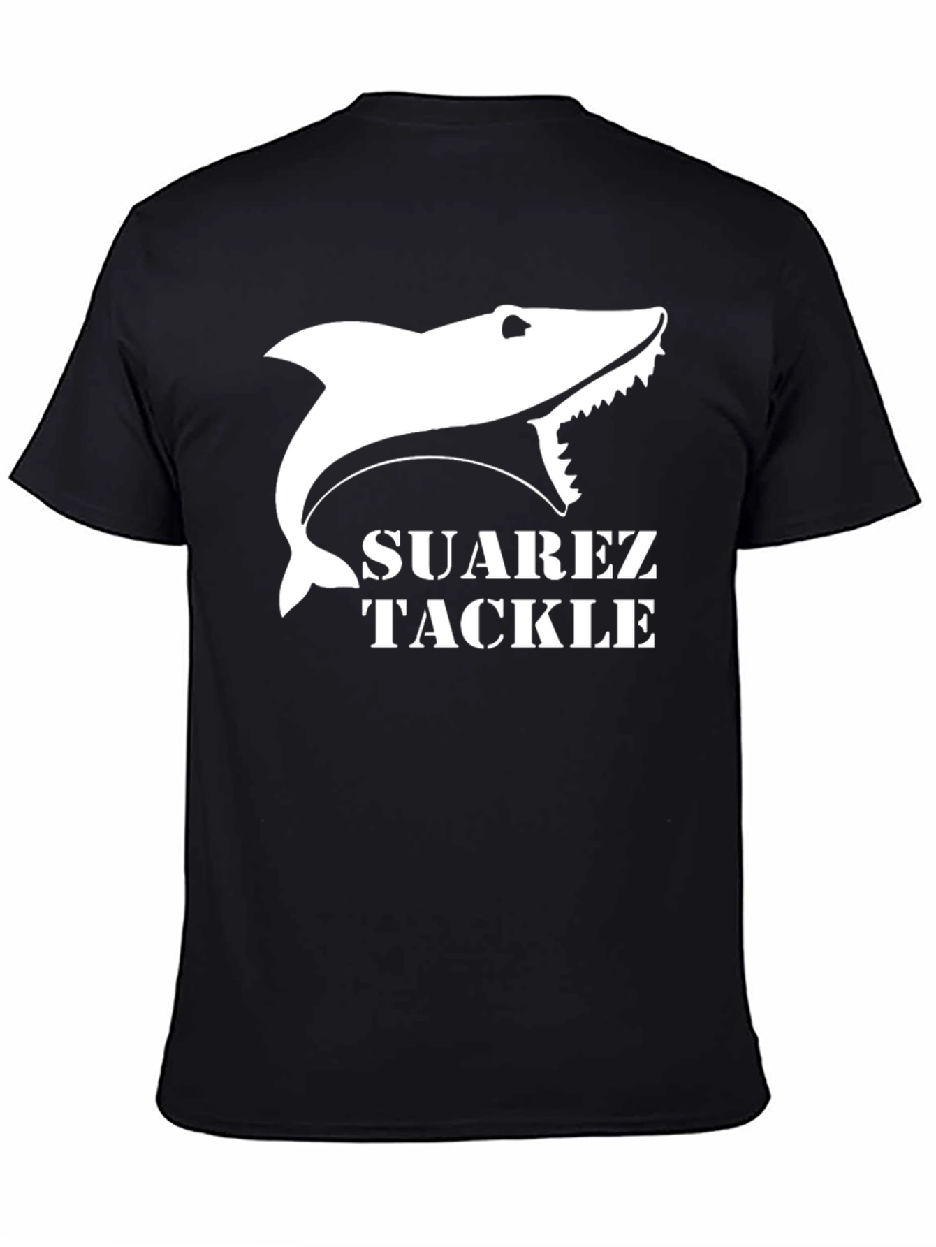 Suarez Tackle Shark Graphic T-Shirt - Black