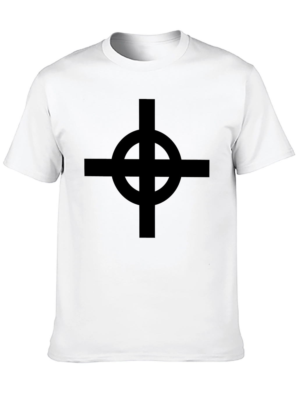 Black Celtic Cross Graphic T-Shirt