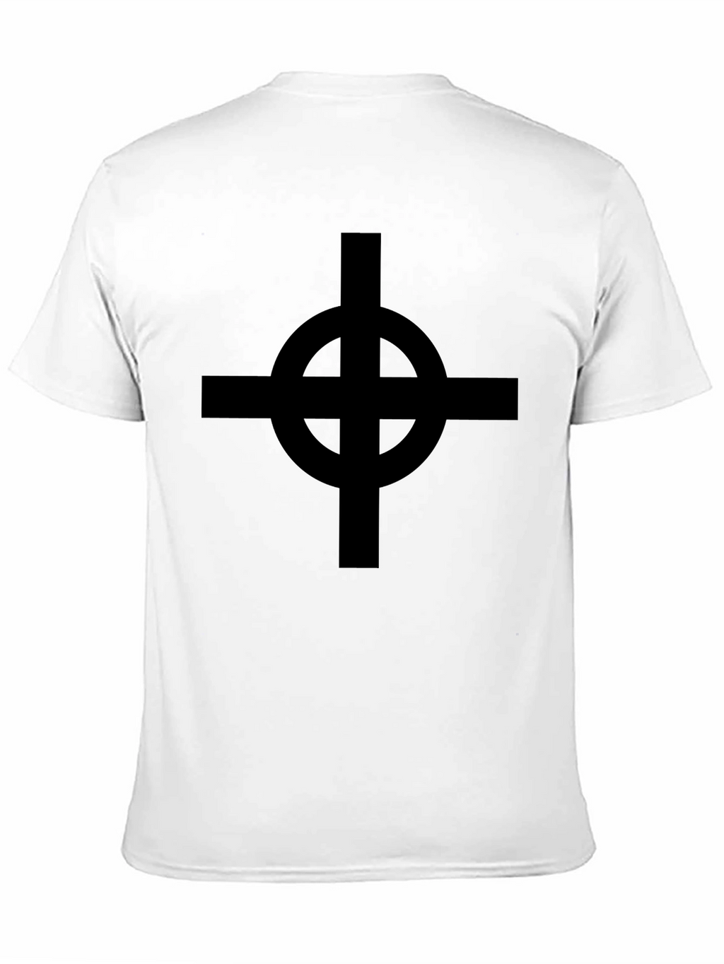 Black Celtic Cross Graphic T-Shirt