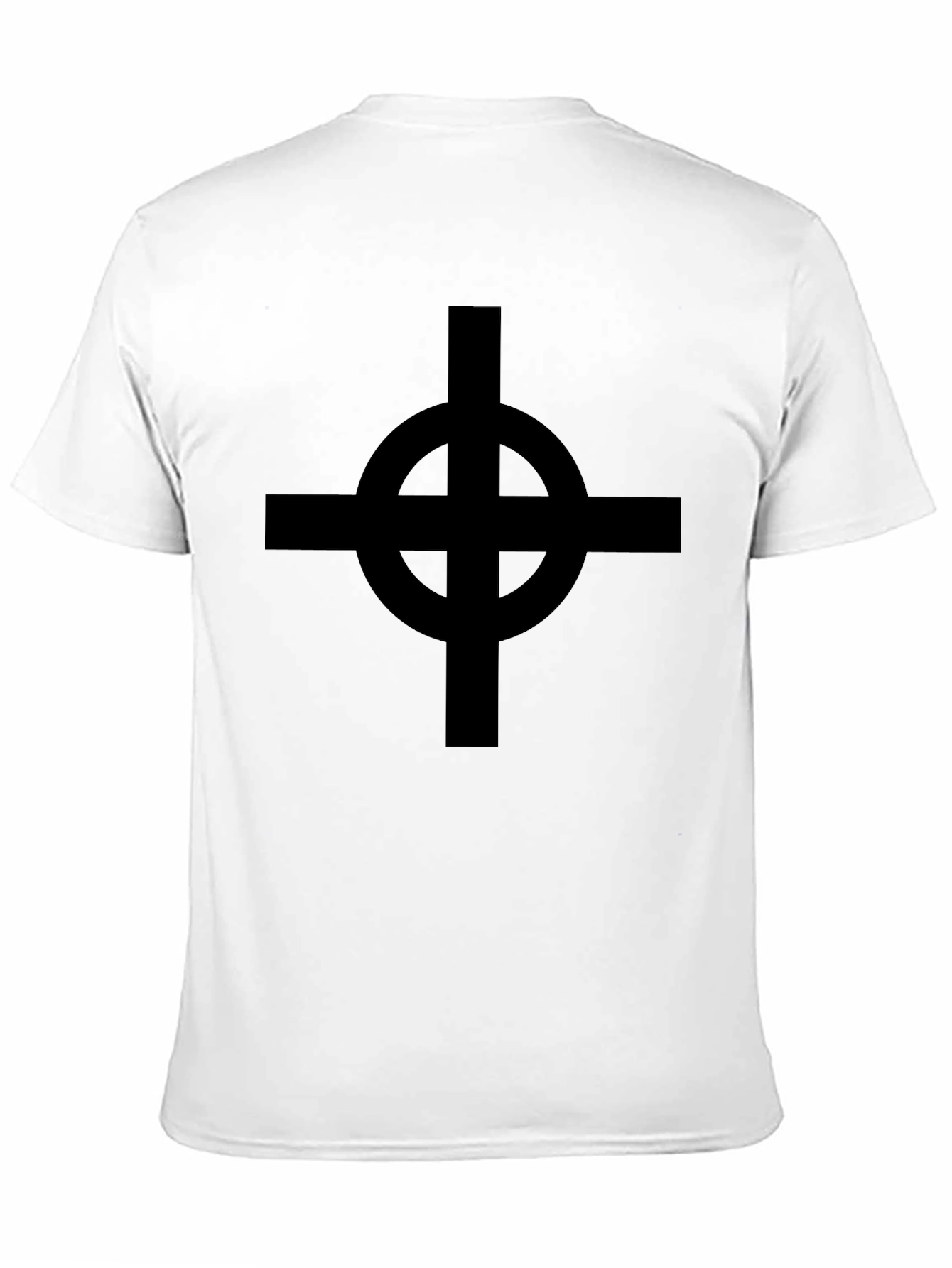 Black Celtic Cross Graphic T-Shirt