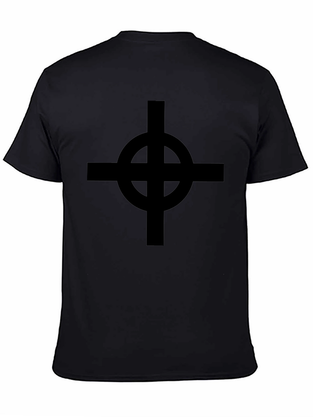 Black Celtic Cross Graphic T-Shirt