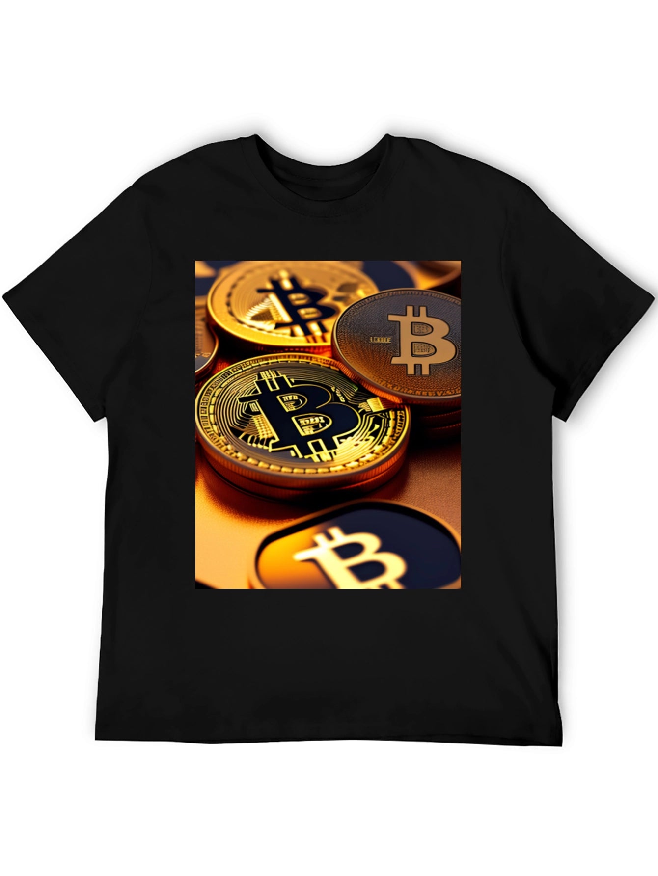 Bitcoin Graphic Tee - Crypto Coin Design