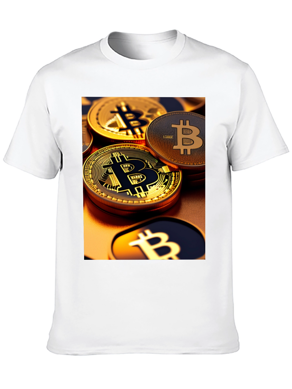 Bitcoin Graphic Tee - Crypto Coin Design