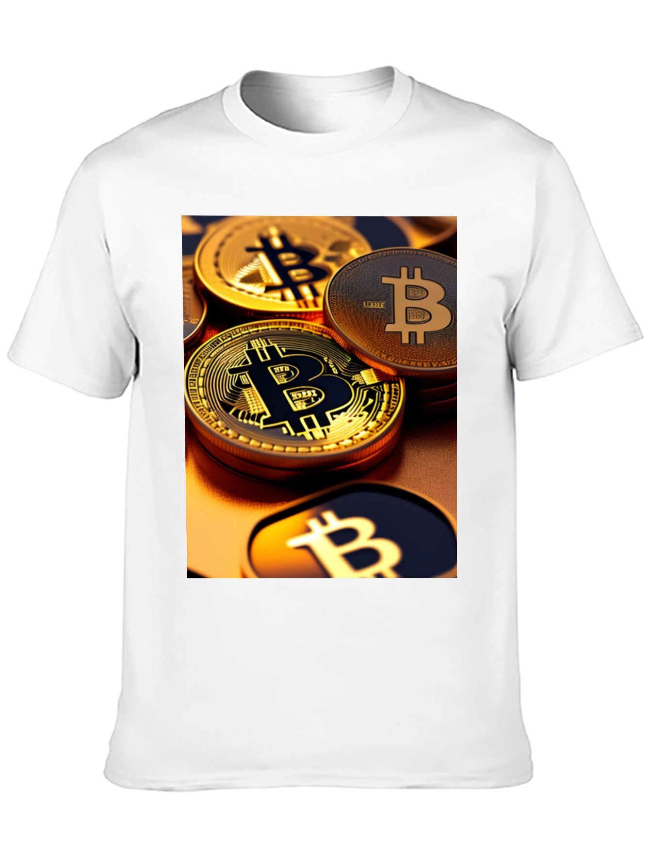 Bitcoin Graphic Tee - Crypto Coin Design