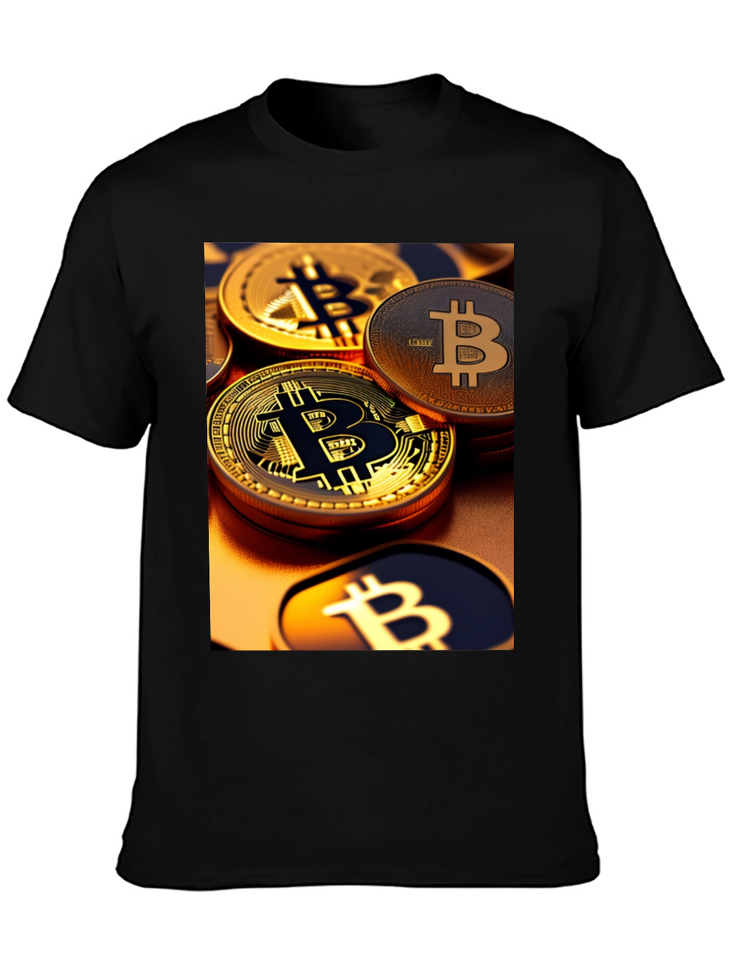Bitcoin Graphic Tee - Crypto Coin Design