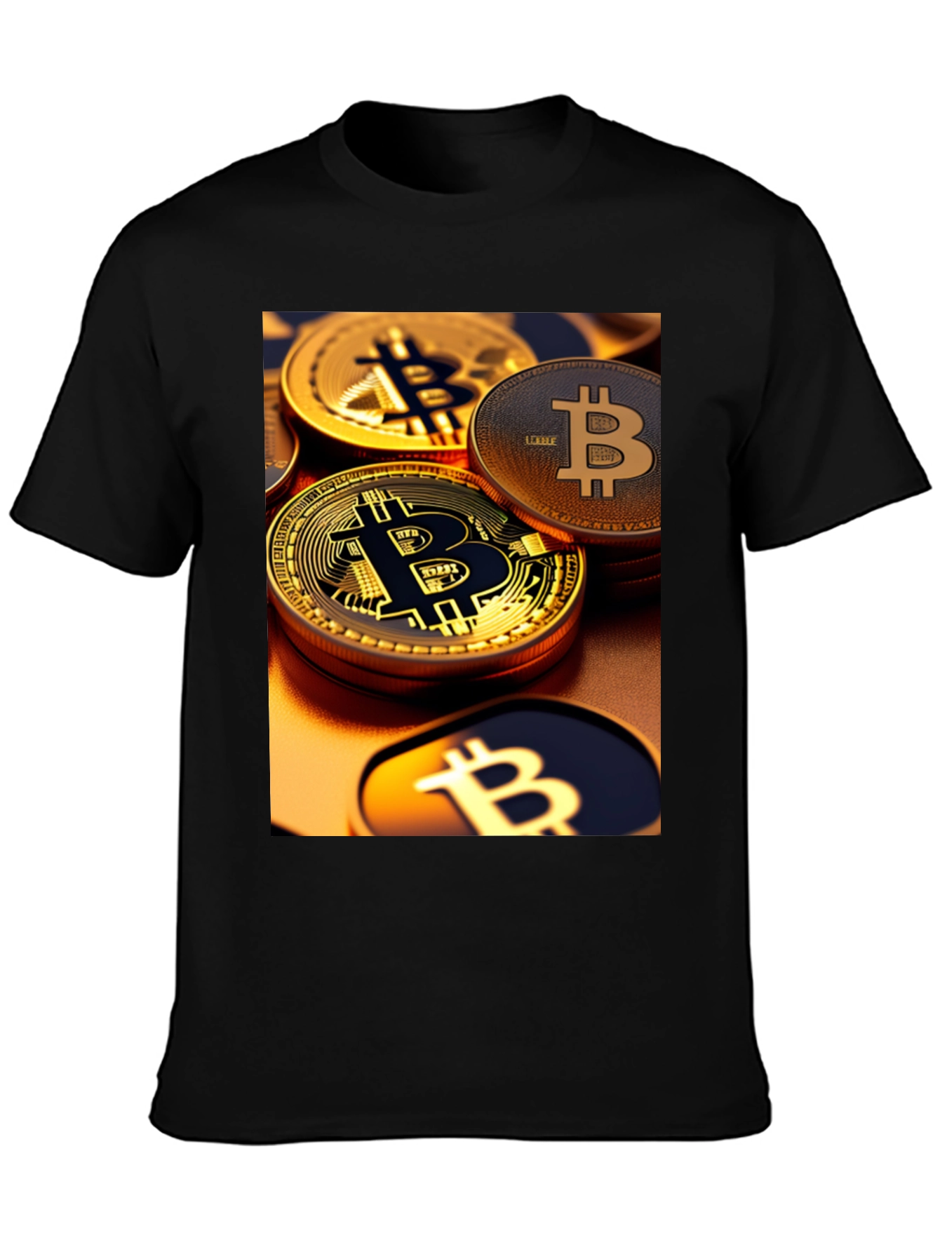 Bitcoin Graphic Tee - Crypto Coin Design