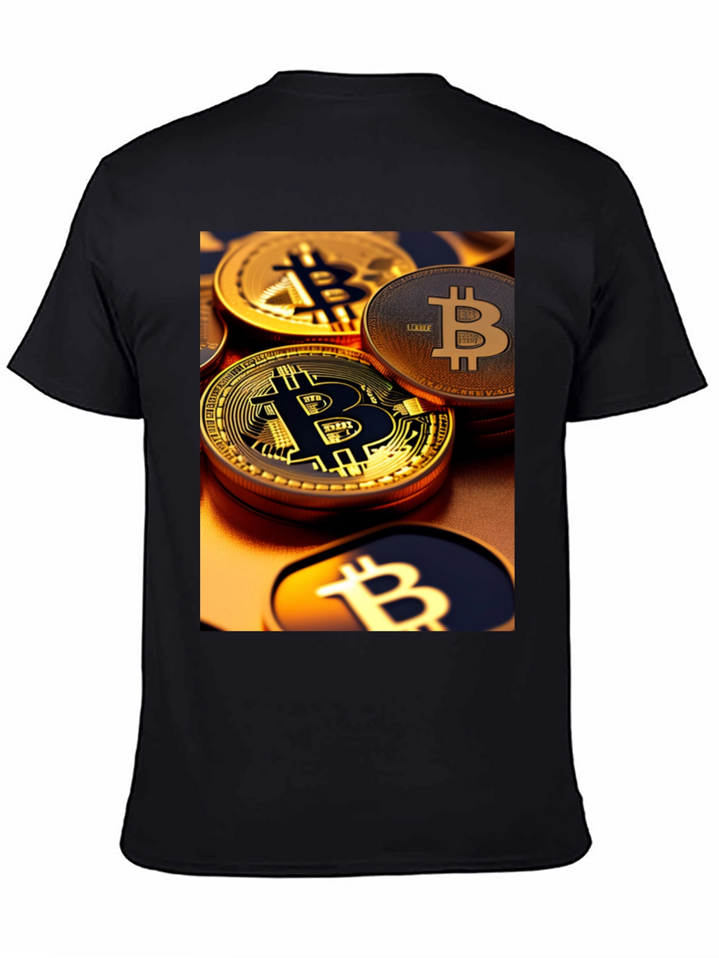 Bitcoin Graphic Tee - Crypto Coin Design