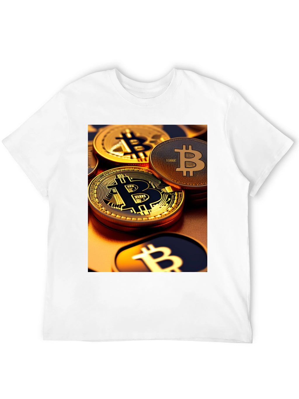 Bitcoin Graphic Tee - Crypto Coin Design