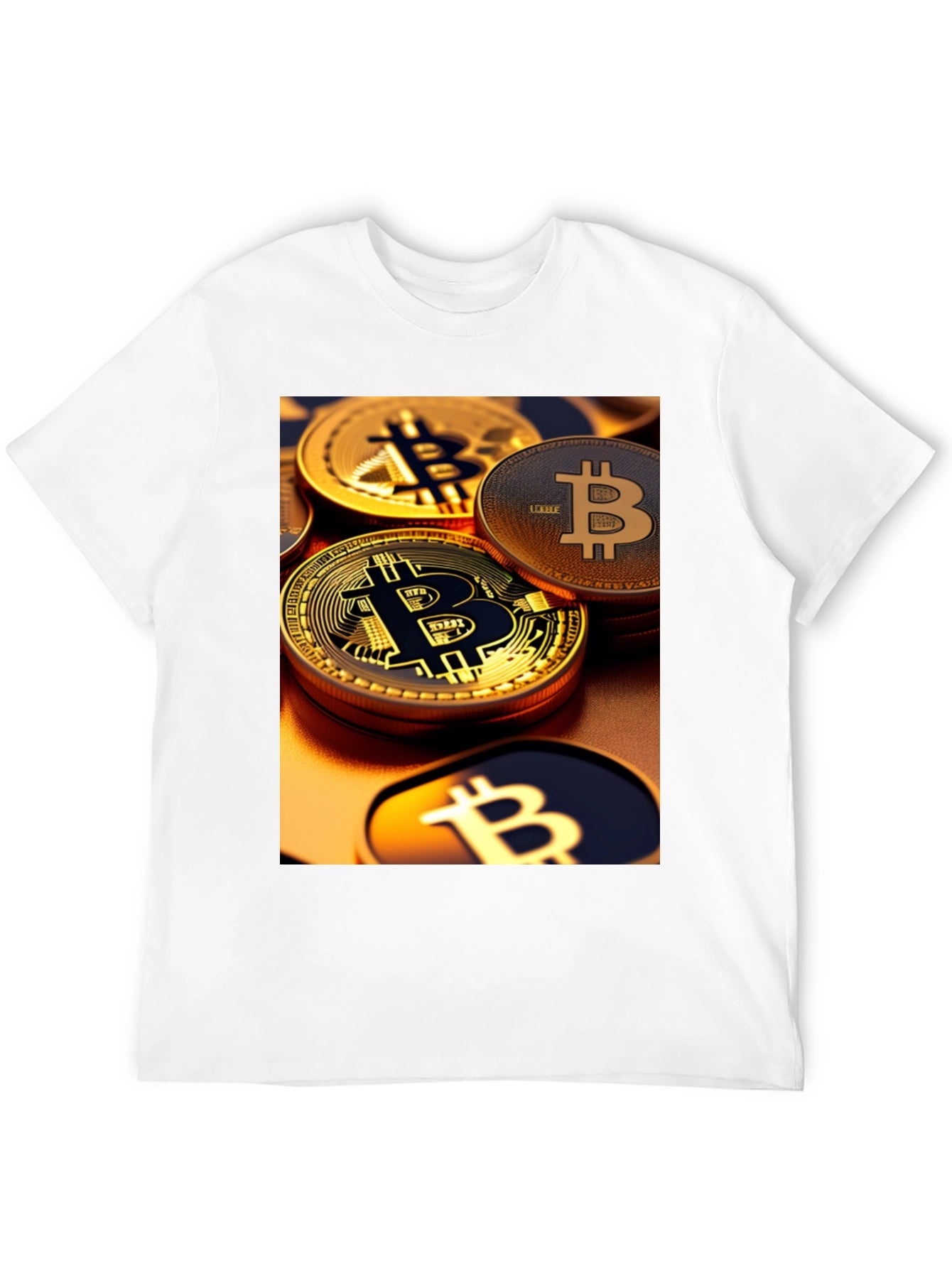 Bitcoin Graphic Tee - Crypto Coin Design