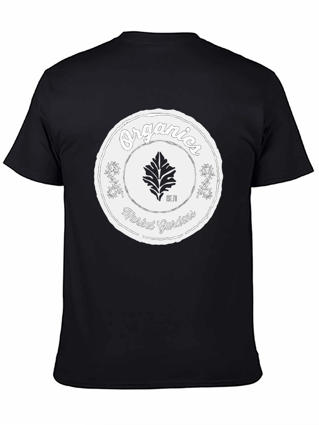 Organic Market Gardens Black Graphic T-Shirt
