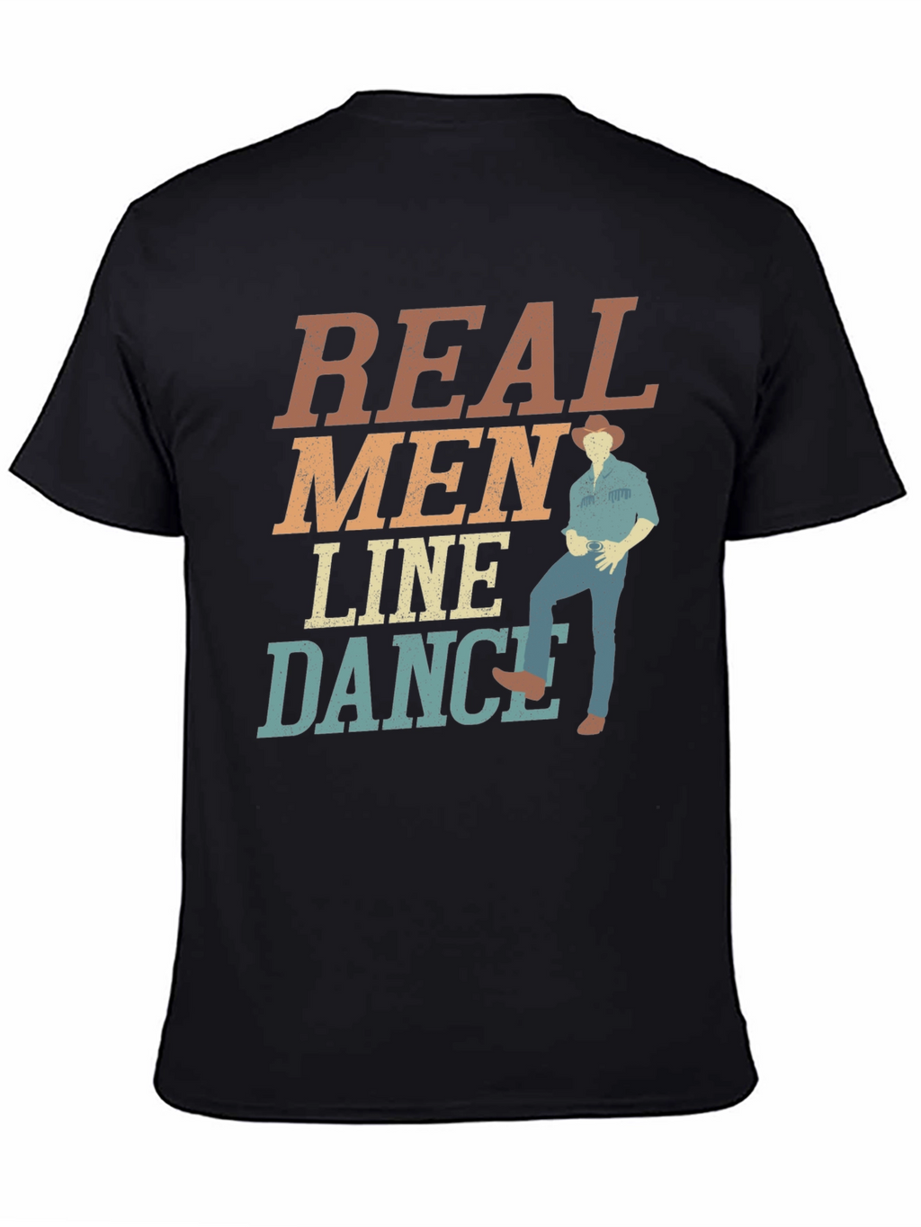 Real Men Line Dance Graphic Tee