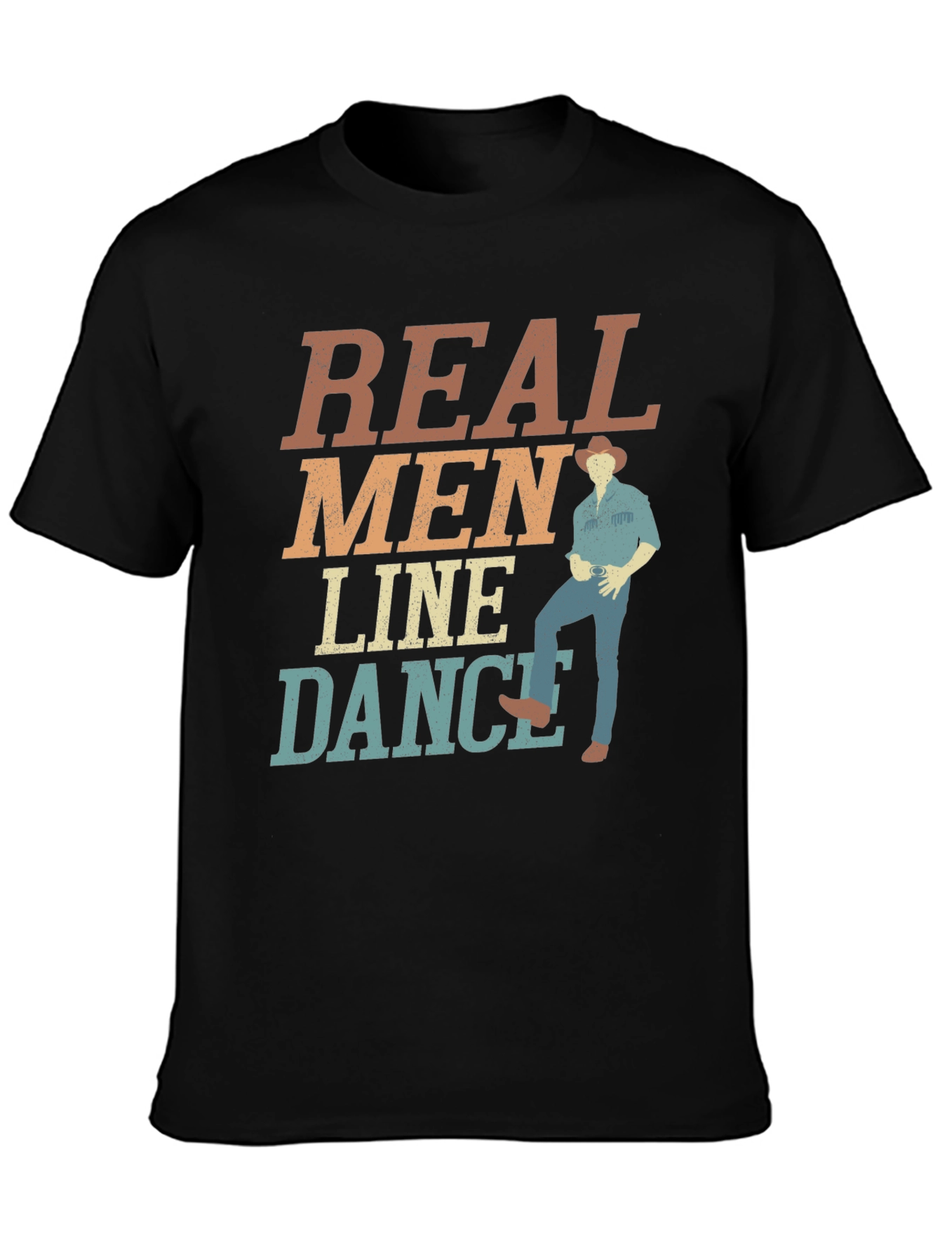 Real Men Line Dance Graphic Tee