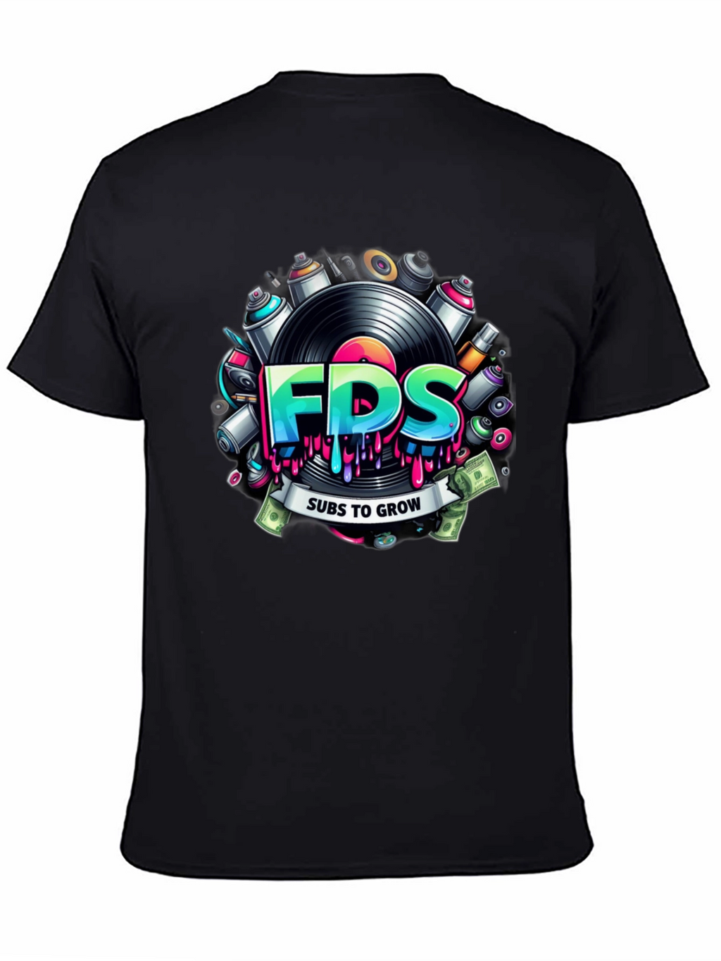 FDS Colorful Graffiti-Inspired T-Shirt