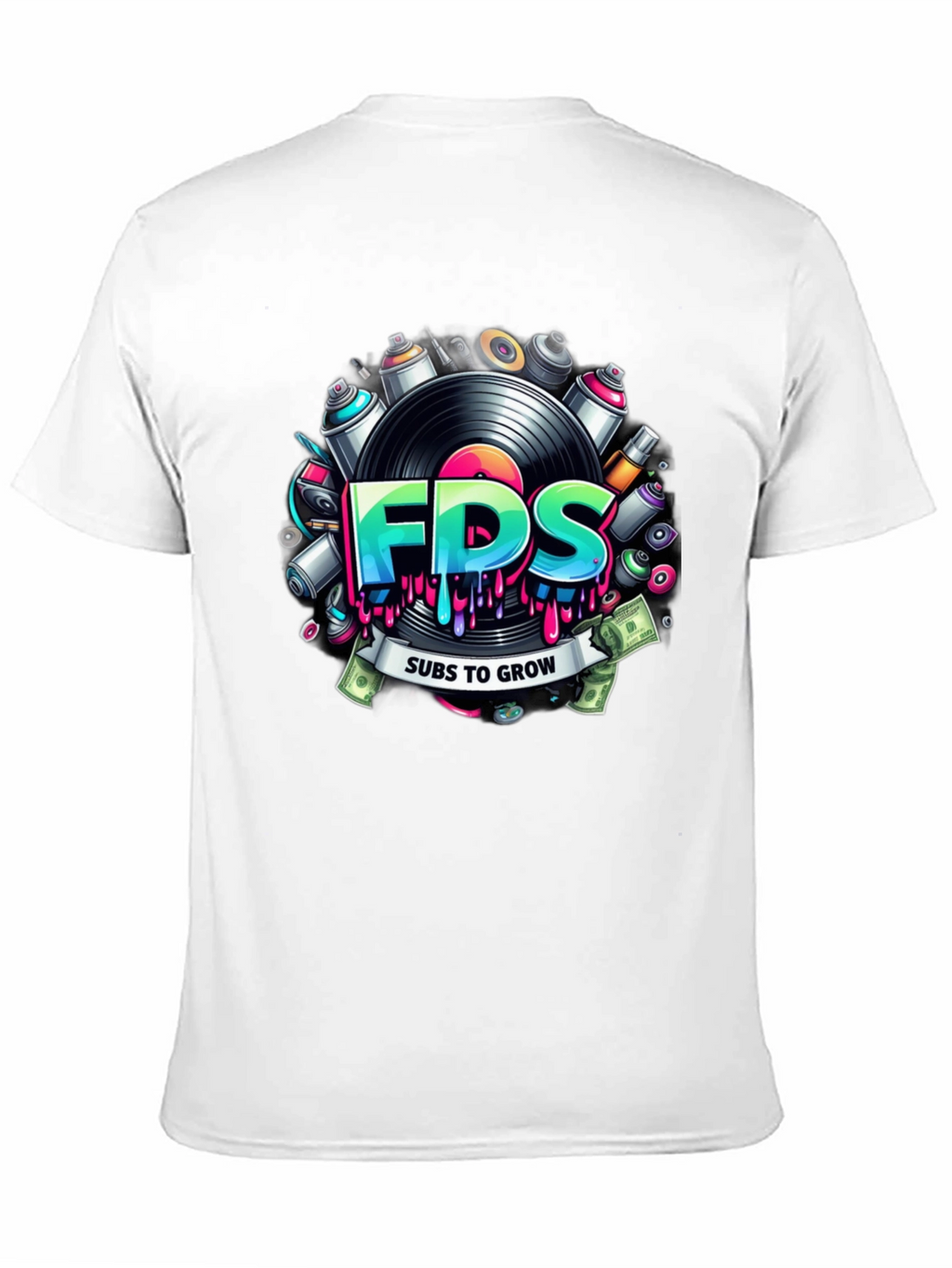 FDS Colorful Graffiti-Inspired T-Shirt
