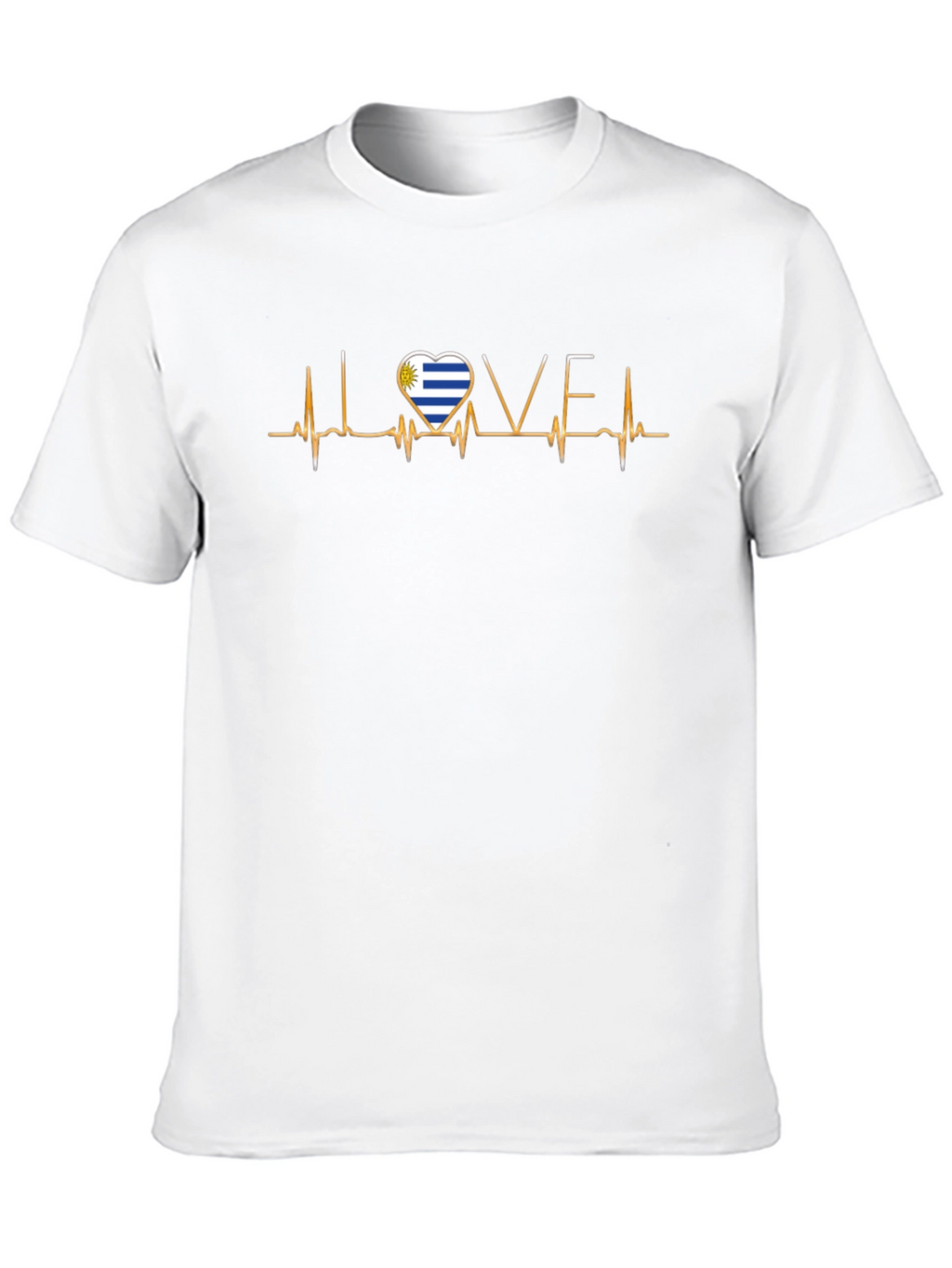 Uruguay Heartbeat Love T-Shirt