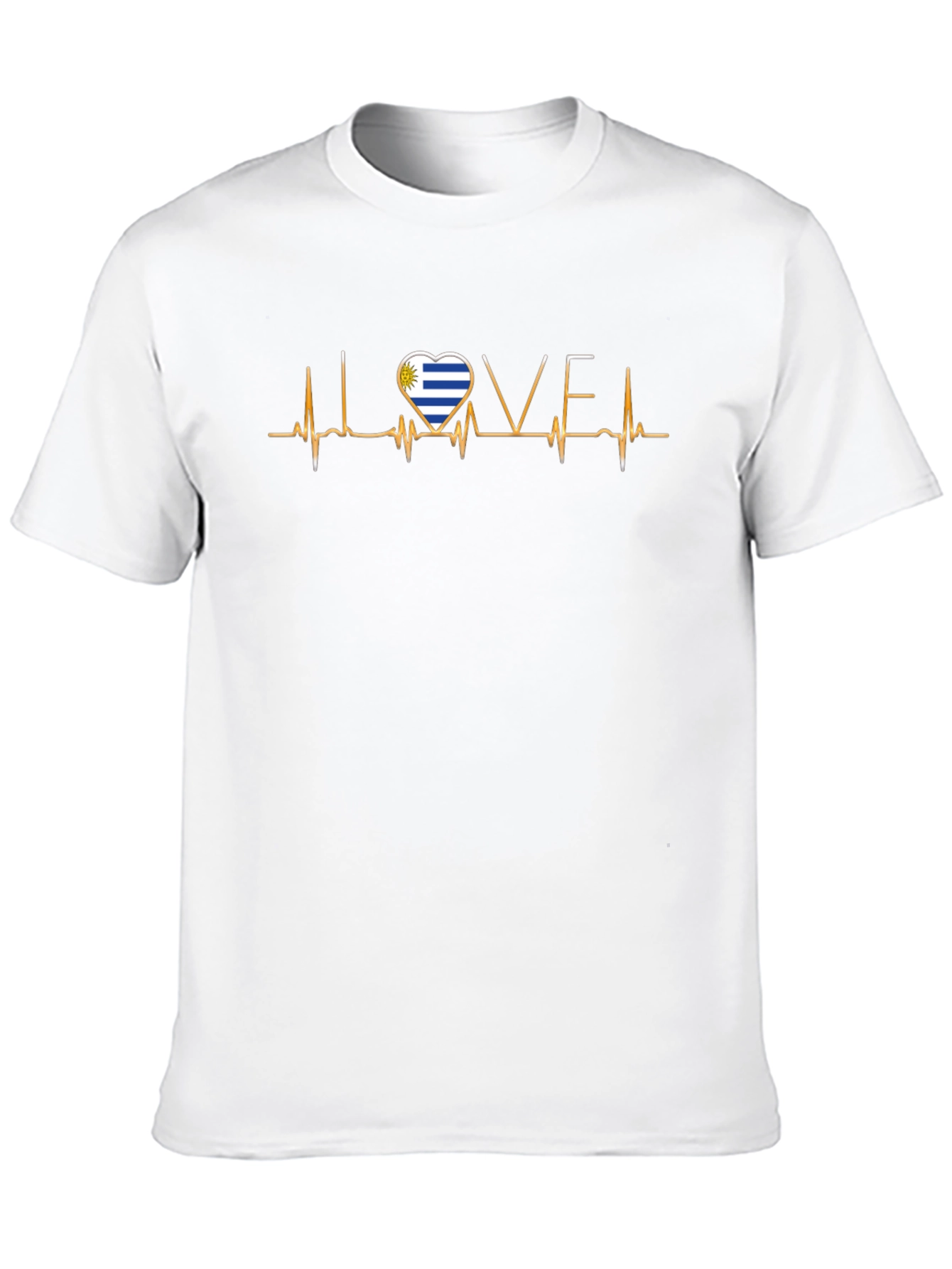 Uruguay Heartbeat Love T-Shirt