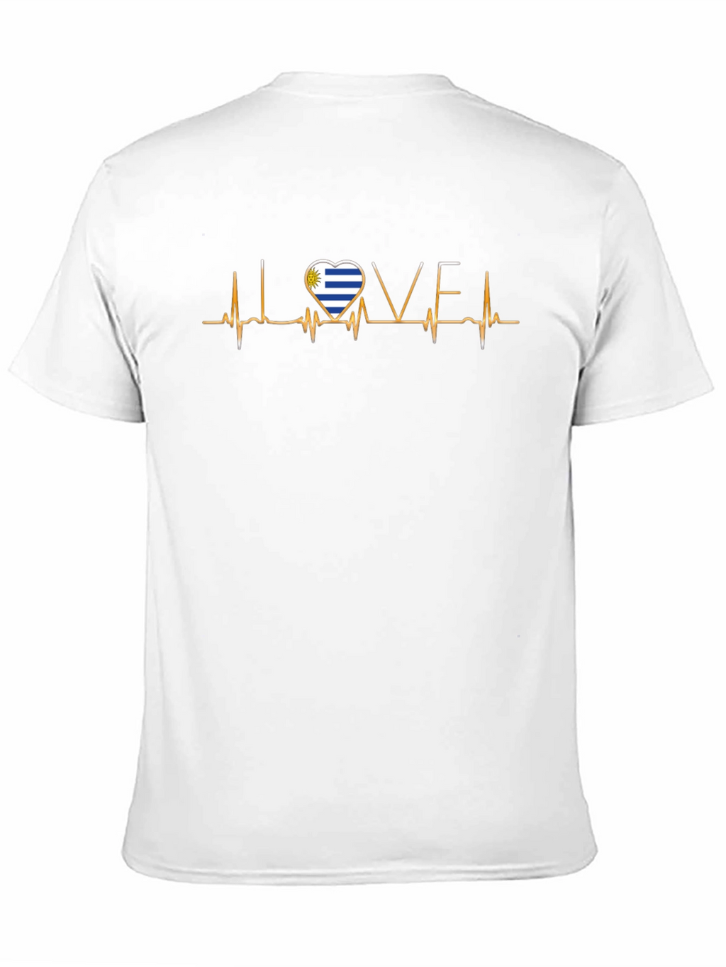 Uruguay Heartbeat Love T-Shirt
