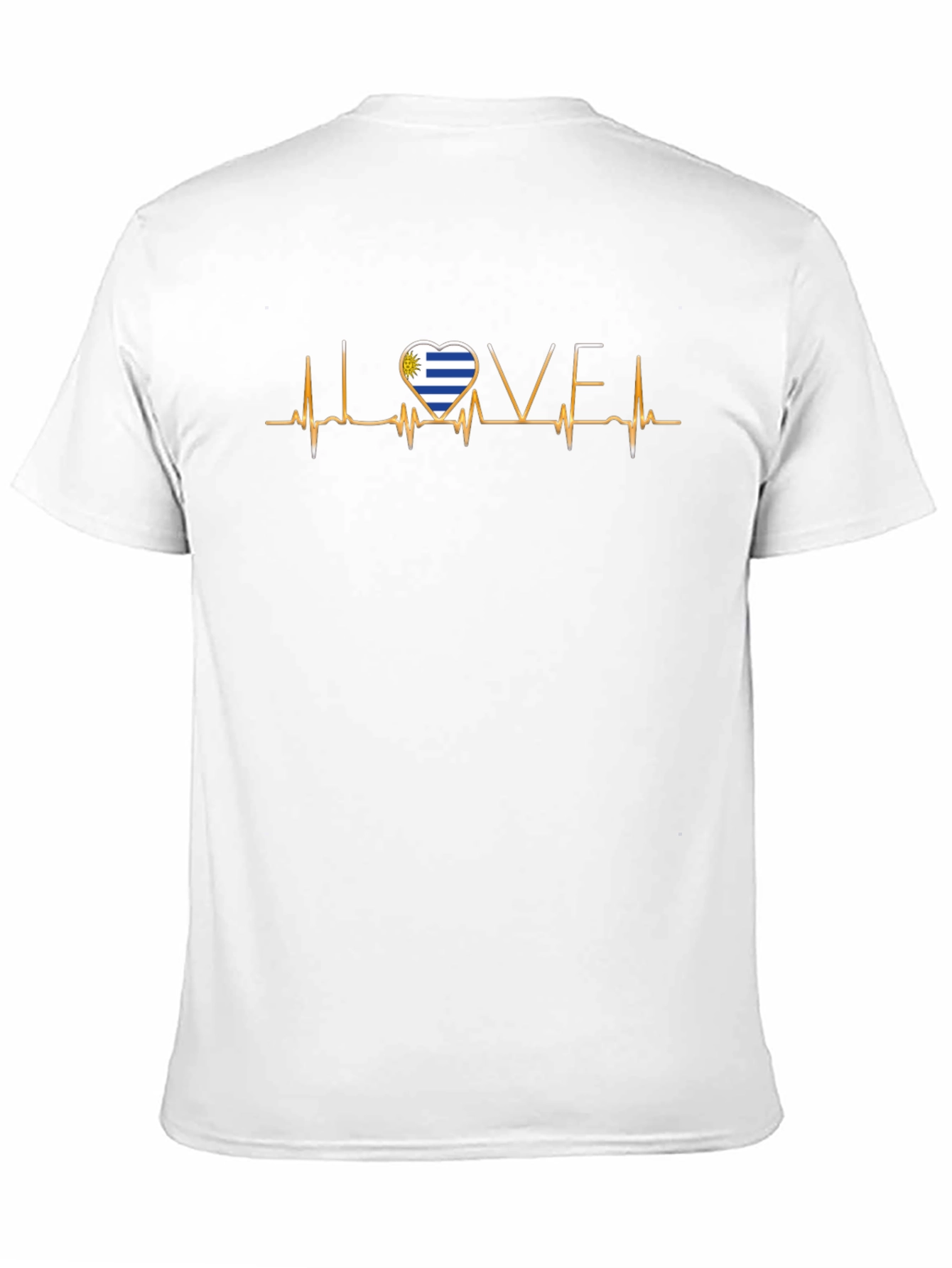 Uruguay Heartbeat Love T-Shirt