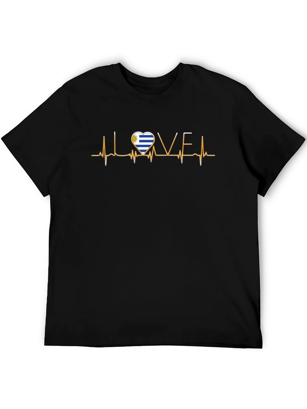 Uruguay Heartbeat Love T-Shirt