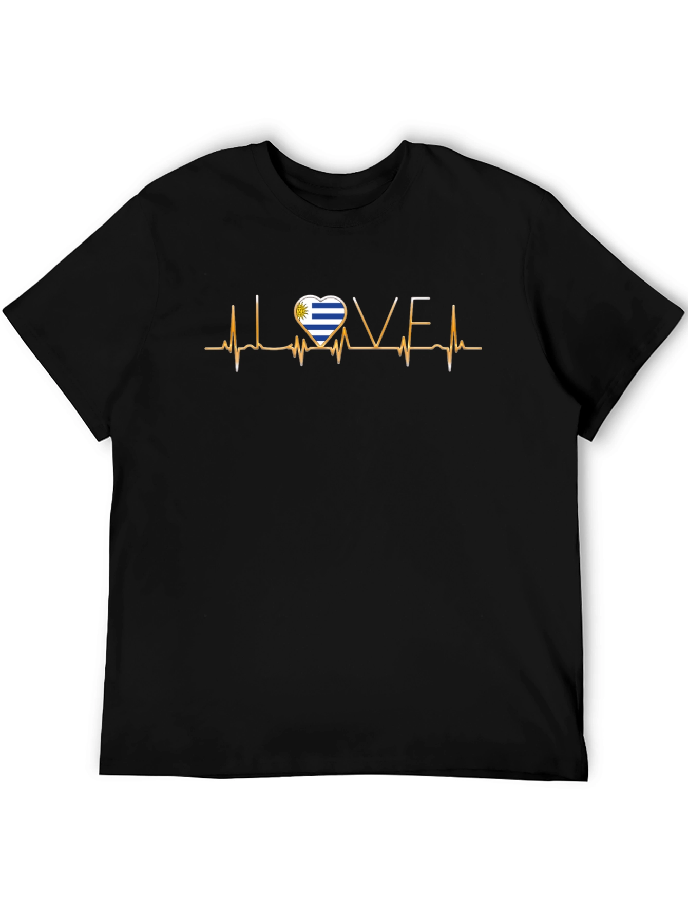 Uruguay Heartbeat Love T-Shirt