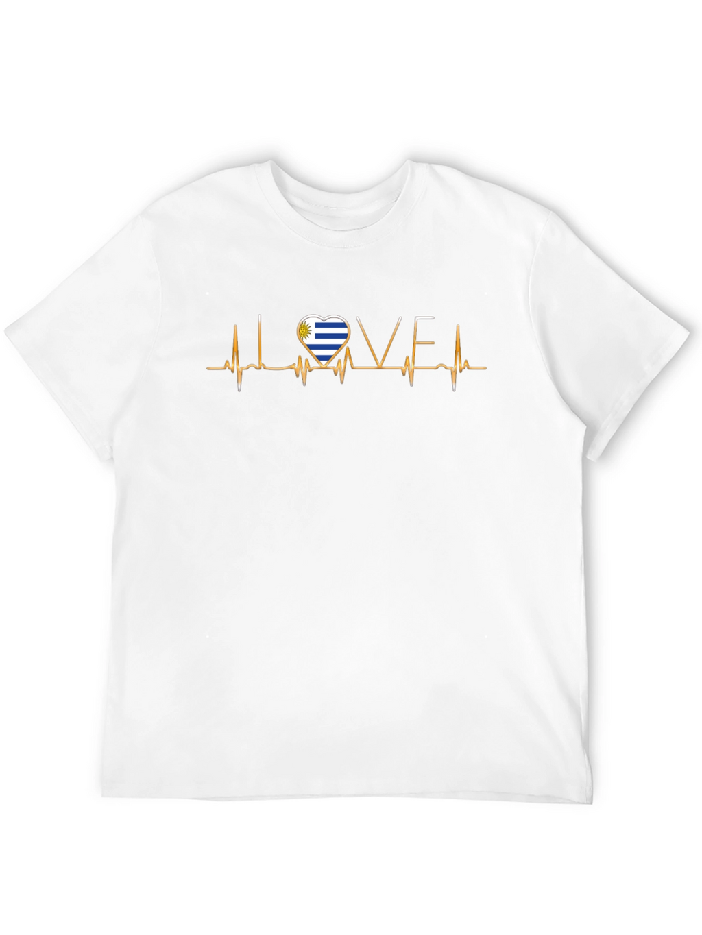 Uruguay Heartbeat Love T-Shirt