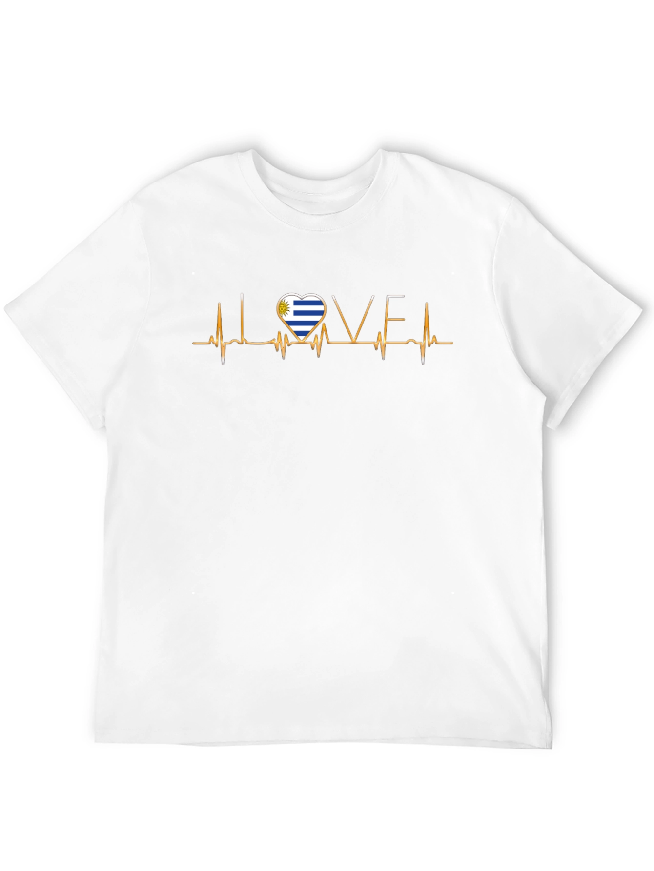 Uruguay Heartbeat Love T-Shirt