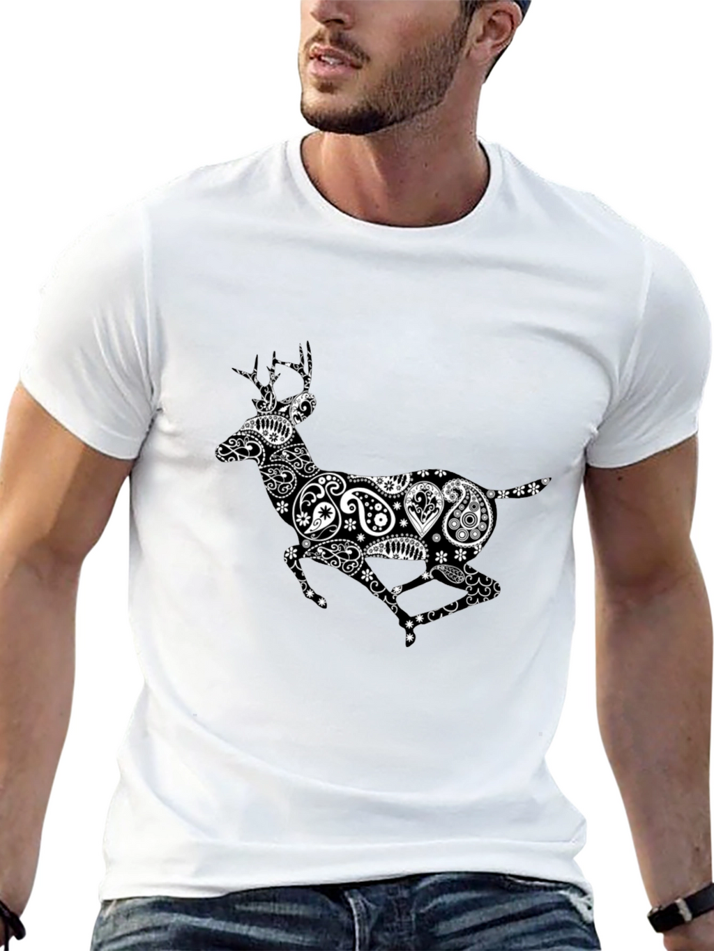 Paisley Deer Graphic Tee