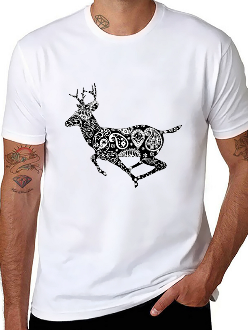 Paisley Deer Graphic Tee