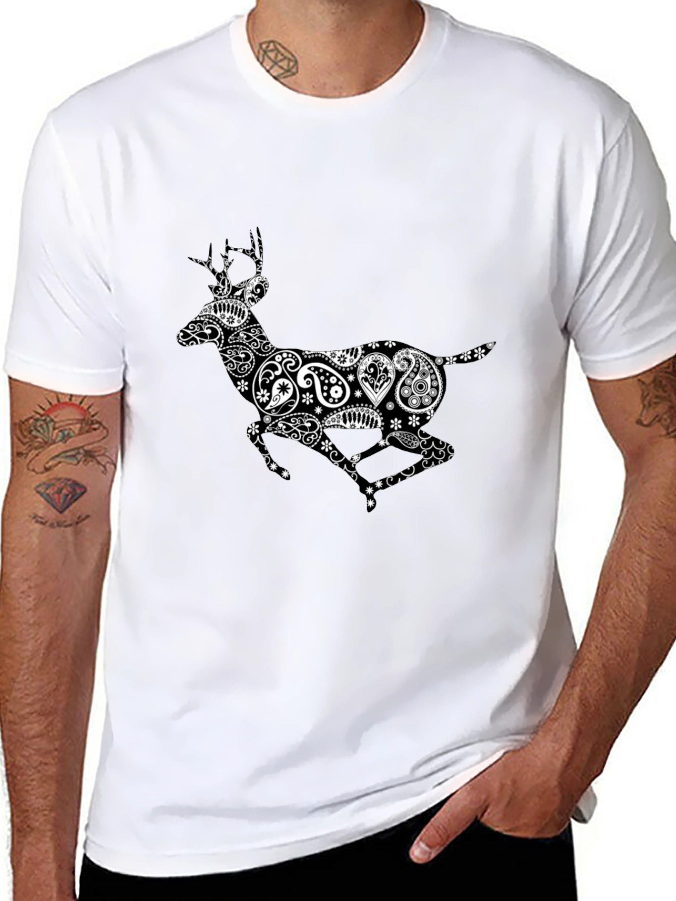 Paisley Deer Graphic Tee