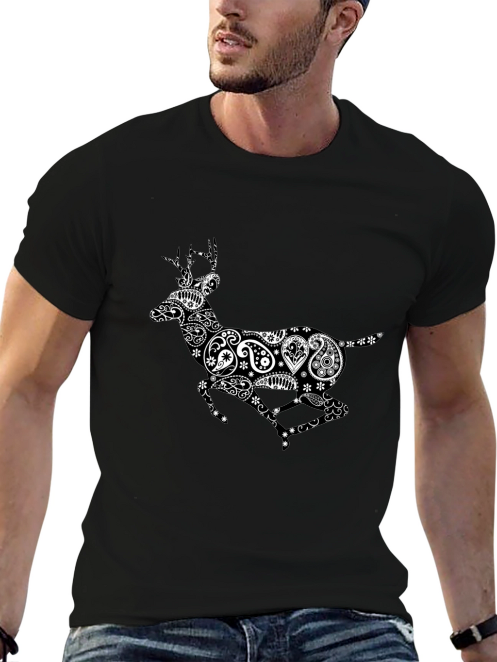 Paisley Deer Graphic Tee